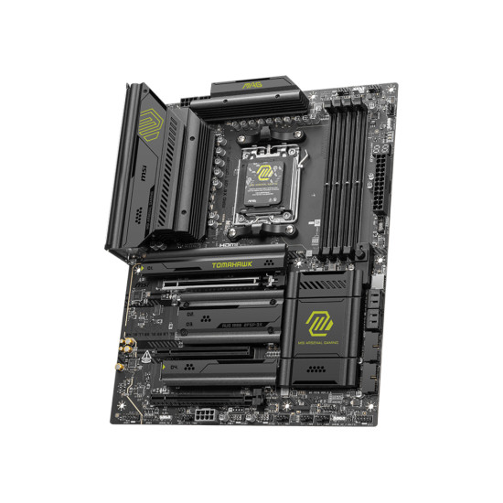 Mainboard|MSI|AMD X870E|SAM5|ATX|Memory DDR5|Memory slots 4|3xPCI-Express 16x|4xM.2|1xAudio-In|1xAudio-Out|4xUSB 2.0|2xUSB 3.2|3xUSB-C|1xRJ45|MAGX870ETOMAHAWKWIFI Mainboard|MSI|AMD X870E|SAM5|ATX|Memory DDR5|Memory slots 4|3xPCI-Express 16x|4xM.2|1xAudio-In|1xAudio-Out|4xUSB 2.0|2xUSB 3.2|3xUSB-C|1xRJ45|MAGX870ETOMAHAWKWIFI