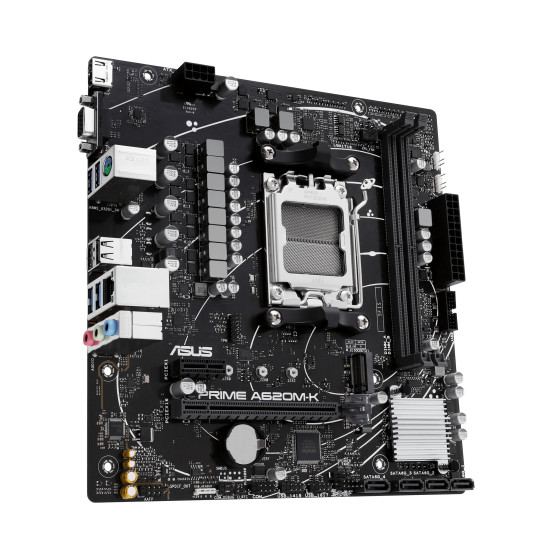 Mainboard|ASUS|AMD A620|Micro-ATX|Memory DDR5|Memory slots 2|1xPCI-Express 3.0 1x|1xPCI-Express 4.0 16x|1xM.2|1x15pin D-sub|1xHDMI|2xUSB 2.0|4xUSB 3.2|1xPS/2|1xRJ45|3xAudio port|PRIMEA620M-K Mainboard|ASUS|AMD A620|Micro-ATX|Memory DDR5|Memory slots 2|1xPCI-Express 3.0 1x|1xPCI-Express 4.0 16x|1xM.2|1x15pin D-sub|1xHDMI|2xUSB 2.0|4xUSB 3.2|1xPS/2|1xRJ45|3xAudio port|PRIMEA620M-K