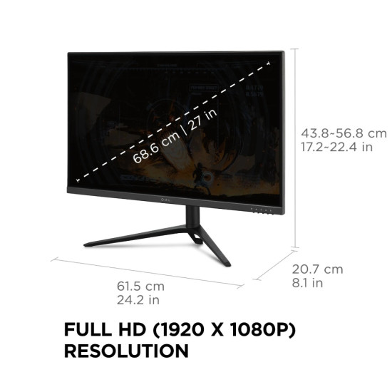 Viewsonic VX Series VX2728J computer monitor 68.6 cm (27") 1920 x 1080 pixels Full HD LED Black