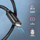 Axagon BUCM2-CM20AB Ladekabel USB-C zu USB-C 2.0, 2 m, PD 240 W 5 A, ALU - Schwarz - 2 Meter langes USB-C zu USB-C Kabel - Daten- und Ladefähig USB cable USB 2.0 USB C Black Axagon BUCM2-CM20AB Ladekabel USB-C zu USB-C 2.0, 2 m, PD 240 W 5 A, ALU - Schwarz - 2 Meter langes USB-C zu USB-C Kabel - Daten- und Ladefähig USB cable USB 2.0 USB C Black