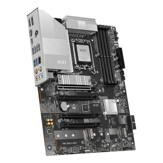 Mainboard|MSI|Intel Z890|LGA1851|ATX|Memory DDR5|Memory slots 4|1xPCI-Express 3.0 1x|2xPCI-Express 4.0 4x |1xPCI-Express 5.0 16x|3xM.2|1xHDMI|1xDisplayPort|4xUSB 2.0|2xUSB 3.0|1xUSB-C|1xUSB-C w/Thunderbolt|3xAudio port|PROZ890-SWIFI Mainboard|MSI|Intel Z890|LGA1851|ATX|Memory DDR5|Memory slots 4|1xPCI-Express 3.0 1x|2xPCI-Express 4.0 4x |1xPCI-Express 5.0 16x|3xM.2|1xHDMI|1xDisplayPort|4xUSB 2.0|2xUSB 3.0|1xUSB-C|1xUSB-C w/Thunderbolt|3xAudio port|PROZ890-SWIFI
