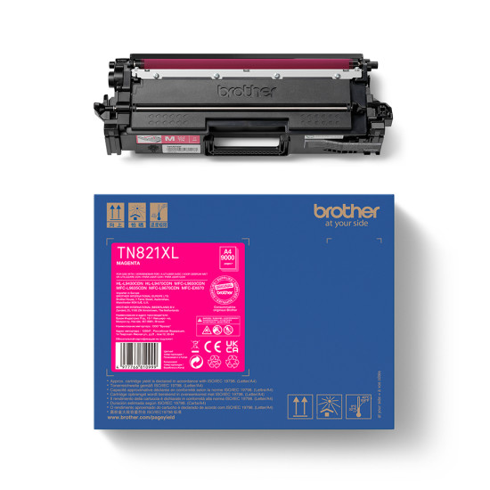 Brother TN-821XLM toner cartridge 1 pc(s) Original Magenta Brother TN-821XLM toner cartridge 1 pc(s) Original Magenta