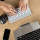 R-Go Tools Ergonomic keyboard R-Go Compact Break, compact keyboard with break software, QWERTY (US), Bluetooth, white R-Go Tools Ergonomic keyboard R-Go Compact Break, compact keyboard with break software, QWERTY (US), Bluetooth, white