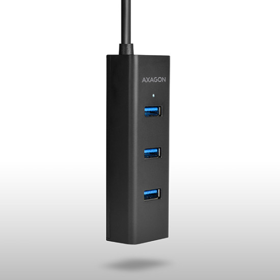 HUE-S2BL 4x USB 3.0 CHARGING hub w. 1.2m cable, power micro USB