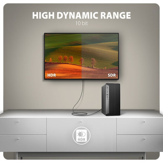 Axagon RVD-HI20C2 DP > HDMI cable 1.8 m, 4K/60Hz Axagon RVD-HI20C2 DP > HDMI cable 1.8 m, 4K/60Hz
