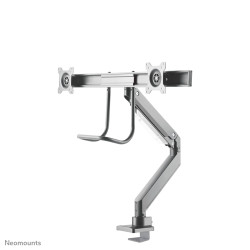 Neomounts NM-D775DXSILVER Monitor arm 10-32" - gas spring - Topfix - 180°-stop