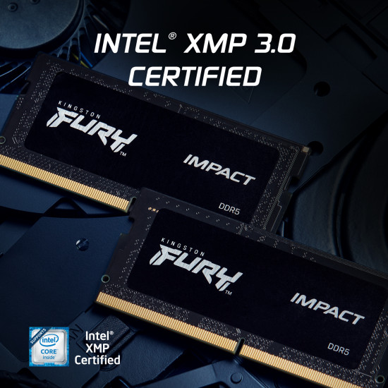 64GB 5600MT/s DDR5 CL40 SODIMM (Kit of 2) FURY Impact PnP 64GB 5600MT/s DDR5 CL40 SODIMM (Kit of 2) FURY Impact PnP