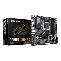 B650M D3HP AX Motherboard - AMD Ryzen 9000 Series CPUs, 5+2+2 Phases VRM, up to 8000MHz DDR5 (OC), 2xPCIe 4.0 M.2, WIFI 6E, 2.5GbE LAN, USB 3.2 Gen 1