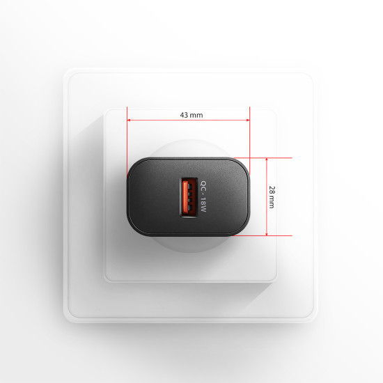 Axagon ACU-QC18 kroviklis jungiama tinkl QC 18W, 1x port USB-A, QC3.0/AFC/FCP/SMART Juoda Mobile phone, Power bank, Smartphone, Smartwatch, Tablet, Universal Black AC Fast charging Indoor Axagon ACU-QC18 kroviklis jungiama tinkl QC 18W, 1x port USB-A, QC3.0/AFC/FCP/SMART Juoda Mobile phone, Power bank, Smartphone, Smartwatch, Tablet, Universal Black AC Fast charging Indoor