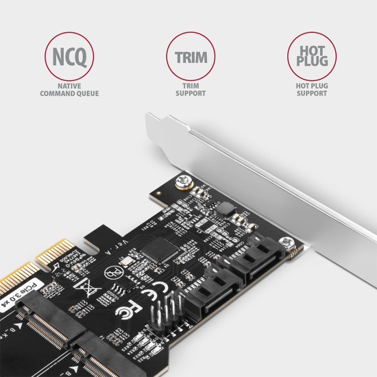 PCES-SA4M2 PCIe Controller 2x internal SATA 6G port+ M.2 B-key PCES-SA4M2 PCIe Controller 2x internal SATA 6G port+ M.2 B-key