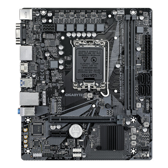 Mainboard|GIGABYTE|Intel H610|LGA1700|Micro-ATX|Memory DDR4|Memory slots 2|1xPCI-Express 3.0 1x|1xPCI-Express 4.0 16x|1xM.2|1x15pin D-sub|1xHDMI|2xDisplayPort|4xUSB 2.0|2xUSB 3.2|1xPS/2|1xRJ45|3xAudio port|H610MS2HV3DDR4 Mainboard|GIGABYTE|Intel H610|LGA1700|Micro-ATX|Memory DDR4|Memory slots 2|1xPCI-Express 3.0 1x|1xPCI-Express 4.0 16x|1xM.2|1x15pin D-sub|1xHDMI|2xDisplayPort|4xUSB 2.0|2xUSB 3.2|1xPS/2|1xRJ45|3xAudio port|H610MS2HV3DDR4