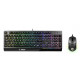 VIGOR GK30 COMBO RGB MEMchanical Gaming Keyboard + Clutch GM11 Gaming Mouse ' UK Layout, 6-Zone RGB Lighting Keyboard, Dual-Zone RGB Lighting Mouse, 5000 DPI Optical Sensor, RGB Mystic Light'