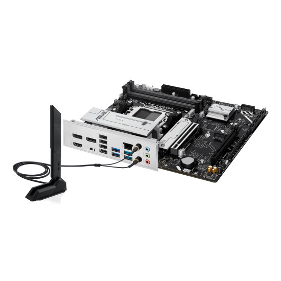 Mainboard|ASUS|AMD B850|SAM5|Micro-ATX|Memory DDR5|Memory slots 4|1xPCI-Express 4.0 16x|1xPCI-Express 5.0 16x|3xM.2|1xHDMI|2xDisplayPort|4xUSB 2.0|4xUSB 3.2|1xRJ45|3xAudio port|PRIMEB850M-AWIFI Mainboard|ASUS|AMD B850|SAM5|Micro-ATX|Memory DDR5|Memory slots 4|1xPCI-Express 4.0 16x|1xPCI-Express 5.0 16x|3xM.2|1xHDMI|2xDisplayPort|4xUSB 2.0|4xUSB 3.2|1xRJ45|3xAudio port|PRIMEB850M-AWIFI