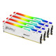 128GB 5200MT/s DDR5 CL40 DIMM (Kit of 4) FURY Beast White RGB XMP
