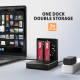 AXAGON ADSA-M2C22 USB-C 20Gbps Dual M.2 NVMe & SATA SSD Docking and Cloning Station