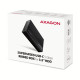 Axagon EE35-GTR USB-C 5Gbps - SATA 6G, 3.5 RIBBED box BLACK - USB Typ C HDD enclosure 3.5" Axagon EE35-GTR USB-C 5Gbps - SATA 6G, 3.5 RIBBED box BLACK - USB Typ C HDD enclosure 3.5"