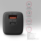 Axagon ACU-PQ30 Ladegerät QC3.0, 4.0/AFC/FCP/PPS/Apple+ PD USB-C, 30W - schwarz - Kompaktes Ladegerät - 1x USB-C und 1x USB-A Mobile phone, Smartphone, Smartwatch, Tablet, Universal Black AC Fast charging Indoor Axagon ACU-PQ30 Ladegerät QC3.0, 4.0/AFC/FCP/PPS/Apple+ PD USB-C, 30W - schwarz - Kompaktes Ladegerät - 1x USB-C und 1x USB-A Mobile phone, Smartphone, Smartwatch, Tablet, Universal Black AC Fast charging Indoor