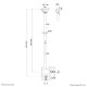 Neomounts CL35-340BL12 Monitor/TV mount ceiling 23-42" - h 106-156 cm Neomounts CL35-340BL12 Monitor/TV mount ceiling 23-42" - h 106-156 cm