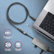Axagon BUCM32-CF10AB USB cable USB 3.2 Gen 2x2 1 m USB C Black Axagon BUCM32-CF10AB USB cable USB 3.2 Gen 2x2 1 m USB C Black