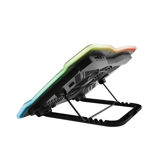 Trust GXT 1126 Aura laptop cooling pad 43.2 cm (17") 700 RPM Black