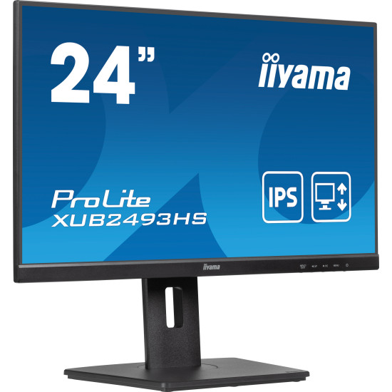 iiyama ProLite XUB2493HS-B6 computer monitor 60.5 cm (23.8") 1920 x 1080 pixels Full HD LED Black iiyama ProLite XUB2493HS-B6 computer monitor 60.5 cm (23.8") 1920 x 1080 pixels Full HD LED Black