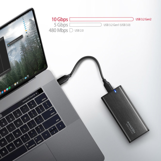 SSD ACC ENCLOSURE M.2 NVME/SATA USB-C EEM2-SB2 AXAGON SSD ACC ENCLOSURE M.2 NVME/SATA USB-C EEM2-SB2 AXAGON