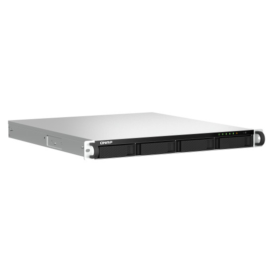QNAP TS-464U-RP NAS Rack (1U) Intel® Celeron® N5095 8 GB DDR4 0 TB QNAP Turbo System Aluminium, Black QNAP TS-464U-RP NAS Rack (1U) Intel® Celeron® N5095 8 GB DDR4 0 TB QNAP Turbo System Aluminium, Black