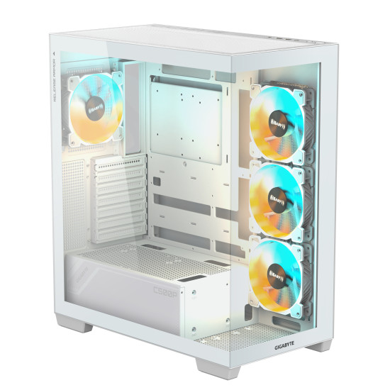 Case|GIGABYTE|MidiTower|Case product features Transparent panel|ATX|MicroATX|MiniITX|Colour White|GB-C500PIST Case|GIGABYTE|MidiTower|Case product features Transparent panel|ATX|MicroATX|MiniITX|Colour White|GB-C500PIST