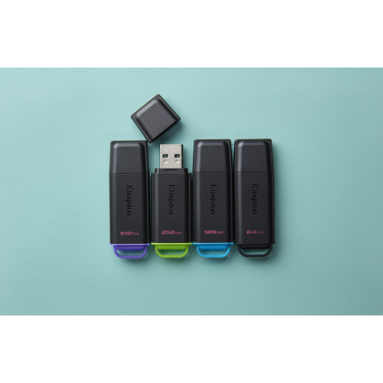 128GB Portable USB 3.2 Gen 1 DataTraveler Exodia Black/Blue