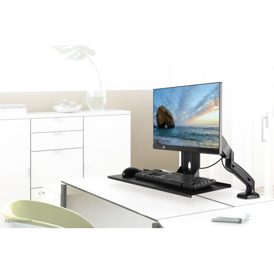 Neomounts KEYB-V200BLACK Keyboard/mouse shelf VESA installation - w 65 cm