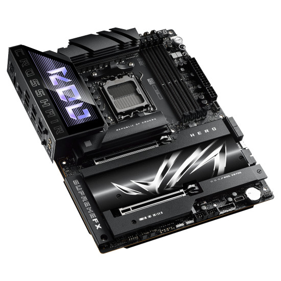 Mainboard|ASUS|AMD X870E|SAM5|ATX|Memory DDR5|Memory slots 4|2xPCI-Express 4.0 16x|2xPCI-Express 5.0 16x|4xM.2|1xHDMI|1xAudio-In|1xAudio-Out|6xUSB 3.2|2xUSB-C|2xUSB4|1xOptical S/PDIF|1xRJ45|ROGCROSSHAIRX870EHERO Mainboard|ASUS|AMD X870E|SAM5|ATX|Memory DDR5|Memory slots 4|2xPCI-Express 4.0 16x|2xPCI-Express 5.0 16x|4xM.2|1xHDMI|1xAudio-In|1xAudio-Out|6xUSB 3.2|2xUSB-C|2xUSB4|1xOptical S/PDIF|1xRJ45|ROGCROSSHAIRX870EHERO