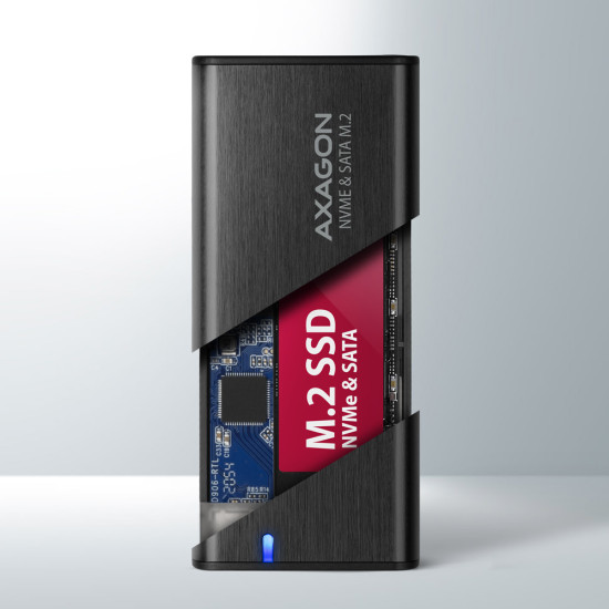 SSD ACC ENCLOSURE M.2 NVME/SATA USB-C EEM2-SB2 AXAGON SSD ACC ENCLOSURE M.2 NVME/SATA USB-C EEM2-SB2 AXAGON