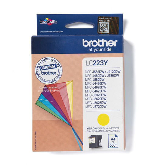 Brother LC223Y ink cartridge 1 pc(s) Original Yellow Brother LC223Y ink cartridge 1 pc(s) Original Yellow