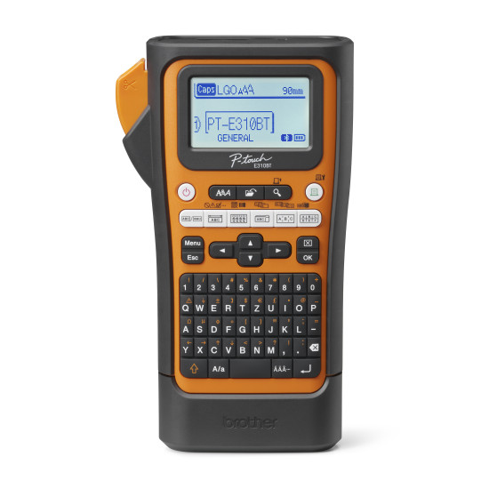 Brother PT-E310BTVP label printer Thermal transfer 180 x 180 DPI 20 mm/sec Wired & Wireless HSE/TZe Bluetooth QWERTY Brother PT-E310BTVP label printer Thermal transfer 180 x 180 DPI 20 mm/sec Wired & Wireless HSE/TZe Bluetooth QWERTY