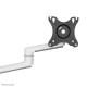 NEOMOUNTS SCREEN DESK MOUNT FOR TWO MONITORS, WHITE (CLAMP+GROMMET)