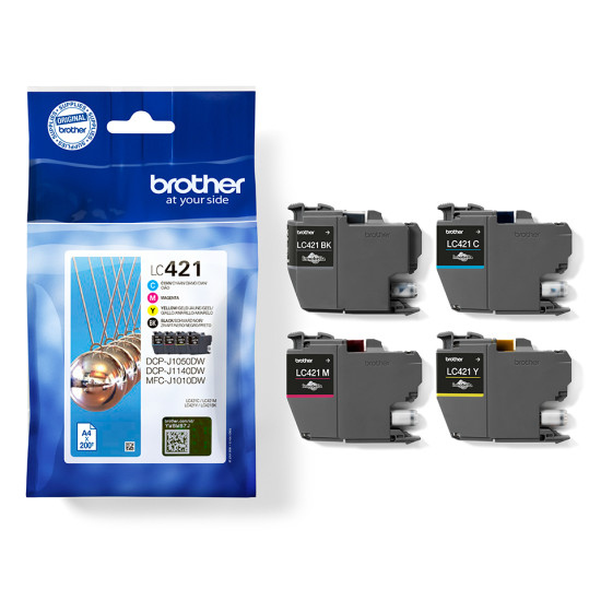 Brother LC421VAL ink cartridge Brother LC421VAL ink cartridge