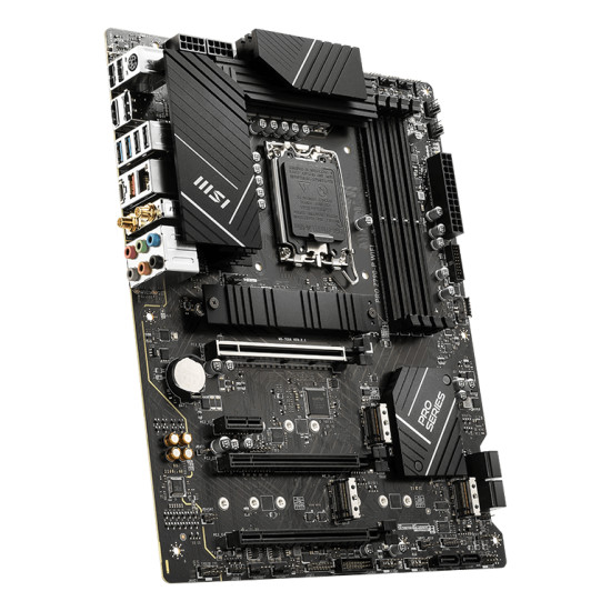 Mainboard|MSI|Intel Z790|LGA1700|ATX|Memory DDR5|Memory slots 4|1xPCI-Express 1x|3xPCI-Express 16x|4xM.2|1xHDMI|1xDisplayPort|4xUSB 2.0|3xUSB 3.2|1xUSB-C|1xPS/2|6xAudio port|PROZ790-PWIFI Mainboard|MSI|Intel Z790|LGA1700|ATX|Memory DDR5|Memory slots 4|1xPCI-Express 1x|3xPCI-Express 16x|4xM.2|1xHDMI|1xDisplayPort|4xUSB 2.0|3xUSB 3.2|1xUSB-C|1xPS/2|6xAudio port|PROZ790-PWIFI