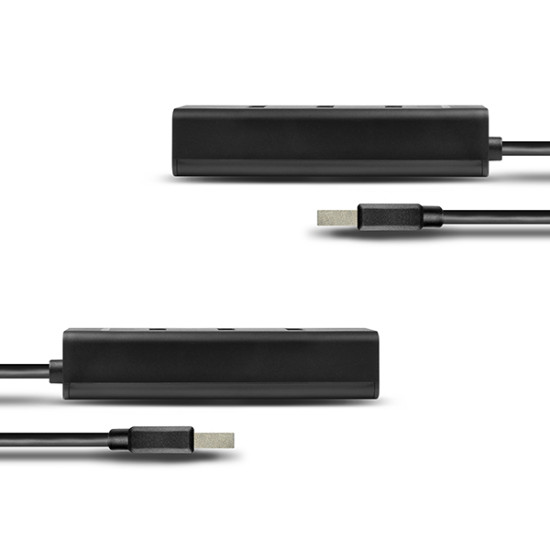 HUE-S2BL 4x USB 3.0 CHARGING hub w. 1.2m cable, power micro USB