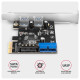 PCEU-232RS PCIe controller 2x ext. + 2x int. USB 5Gbps PCEU-232RS PCIe controller 2x ext. + 2x int. USB 5Gbps