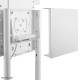 NEWSTAR MOBILE FLAT SCREEN FLOOR STAND (HEIGHT: 160 CM) 37-70" WHITE