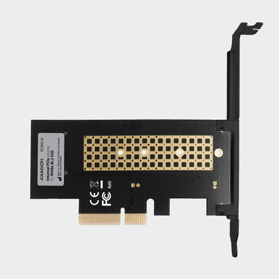 AXAGON PCEM2-N PCI-E 3.0 4x - M.2 SSD NVMe, up to 80mm SSD AXAGON PCEM2-N PCI-E 3.0 4x - M.2 SSD NVMe, up to 80mm SSD