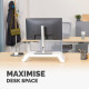 Fellowes Computer Monitor Stand with 3 Height Adjustments - Hana LT Monitor Riser - Ergonomic Adjustable Monitor Stand for Computers - Max Weight 22.6KG - White Fellowes Computer Monitor Stand with 3 Height Adjustments - Hana LT Monitor Riser - Ergonomic Adjustable Monitor Stand for Computers - Max Weight 22.6KG - White