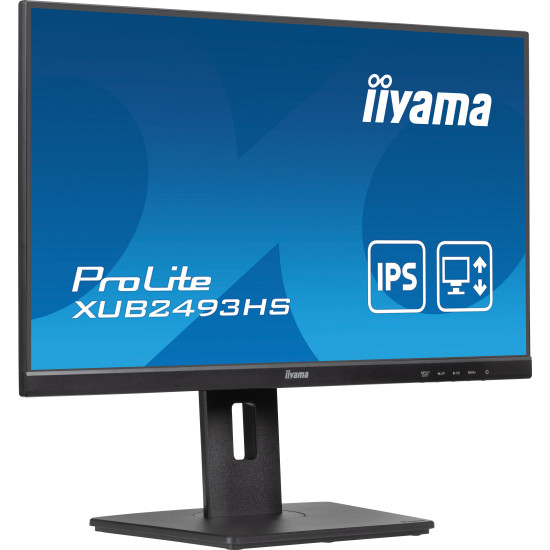 iiyama ProLite XUB2493HS-B6 computer monitor 60.5 cm (23.8") 1920 x 1080 pixels Full HD LED Black iiyama ProLite XUB2493HS-B6 computer monitor 60.5 cm (23.8") 1920 x 1080 pixels Full HD LED Black