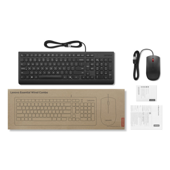 Lenovo 4X31R64446 keyboard Mouse included Universal USB Nordic Black Lenovo 4X31R64446 keyboard Mouse included Universal USB Nordic Black