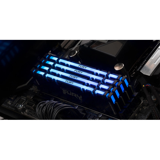 Kingston Technology FURY 16GB 3200MT/s DDR4 CL16 DIMM (Kit of 2) Renegade RGB Kingston Technology FURY 16GB 3200MT/s DDR4 CL16 DIMM (Kit of 2) Renegade RGB