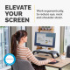 Fellowes Computer Monitor Stand with 3 Height Adjustments - Hana LT Monitor Riser - Ergonomic Adjustable Monitor Stand for Computers - Max Weight 22.6KG - Black Fellowes Computer Monitor Stand with 3 Height Adjustments - Hana LT Monitor Riser - Ergonomic Adjustable Monitor Stand for Computers - Max Weight 22.6KG - Black