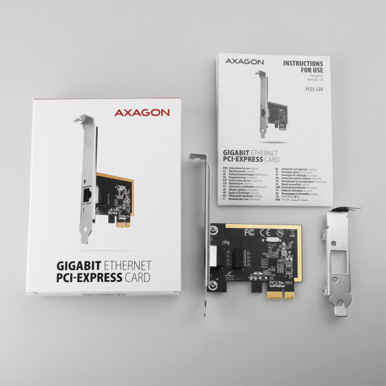 Axagon PCEE-GRF network card Internal Ethernet 1000 Mbit/s Axagon PCEE-GRF network card Internal Ethernet 1000 Mbit/s