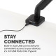 Fellowes Monitor Arm - Platinum Series Monitor Mount for 8KG 40 Inch Screens - Adjustable Monitor Desk Mount - Tilt 45° Pan 180° Swivel 360° Rotation 360°, VESA 75 x 75/100 x 100 - Black Fellowes Monitor Arm - Platinum Series Monitor Mount for 8KG 40 Inch Screens - Adjustable Monitor Desk Mount - Tilt 45° Pan 180° Swivel 360° Rotation 360°, VESA 75 x 75/100 x 100 - Black