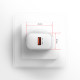 MOBILE CHARGER WALL USB 18W/1PORT WHITE ACU-QC18W AXAGON MOBILE CHARGER WALL USB 18W/1PORT WHITE ACU-QC18W AXAGON