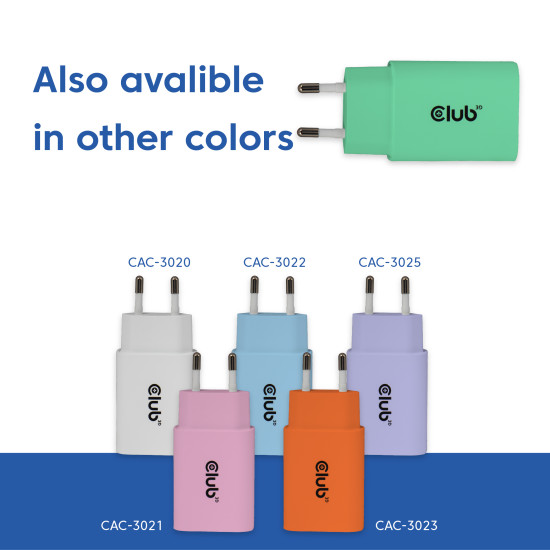 2-Pack USB-C® Charger 30Watt Green 2-Pack USB-C® Charger 30Watt Green